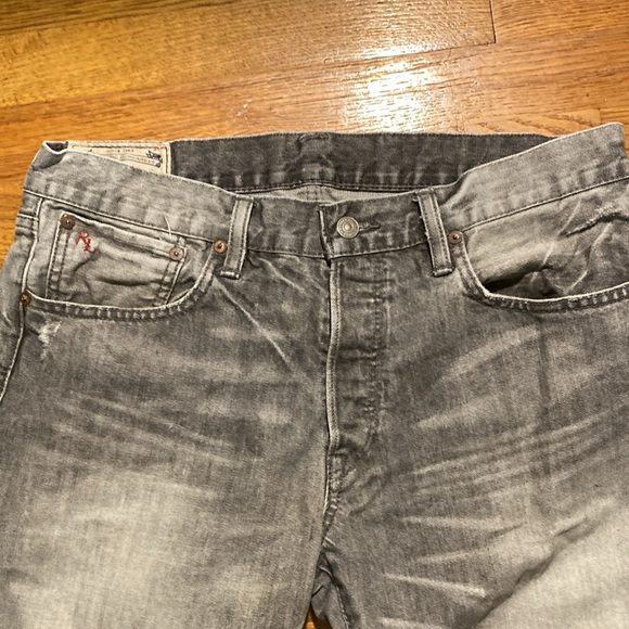 Men's Gray POLO RALPH LAUREN VARICK SLIM STRAIGHT 33/30 - Picture 2 of 7